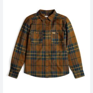 Topo Designs Women’s Plaid Flannel Button-Down Shirt – Size Small – Outdoorsy